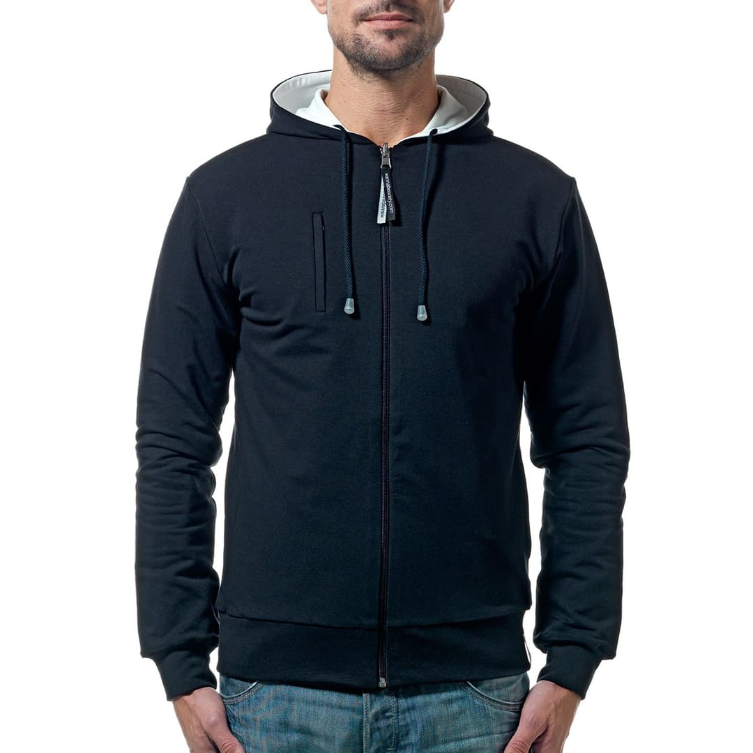 FATAL on Man's black & white hoodie